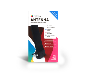 Rebox Rebox RE-23FA DVB-T2 binnen antenne voor DVB-T(2) 19 dBi - tot 40 km