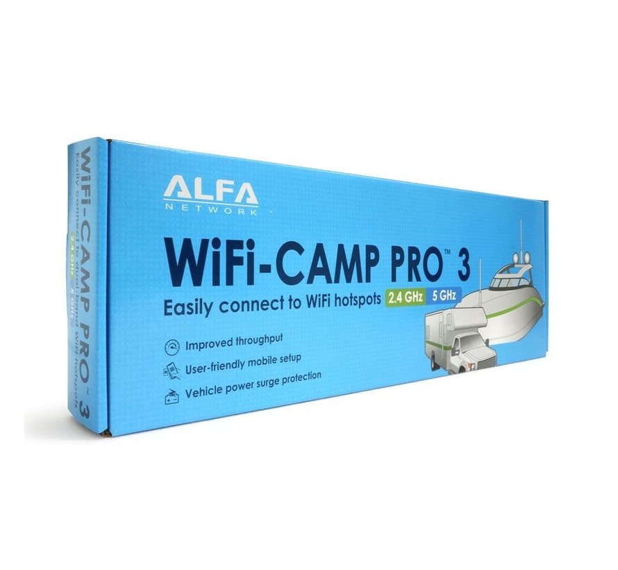 Alfa Network WiFi-Camp Pro 3 dual-band 2.4 & 5 GHz , AC, QR code