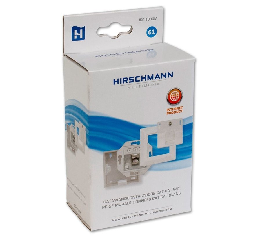 Hirschmann IDC 1000M data opbouw wandcontactdoos 1x RJ 45