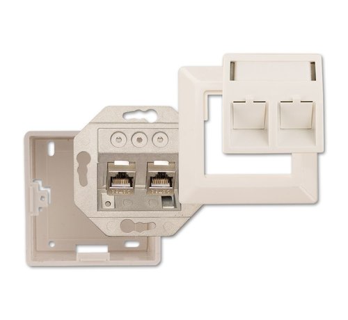 Hirschmann Hirschmann IDC 1000M2 data opbouw wandcontactdoos 2x RJ 45