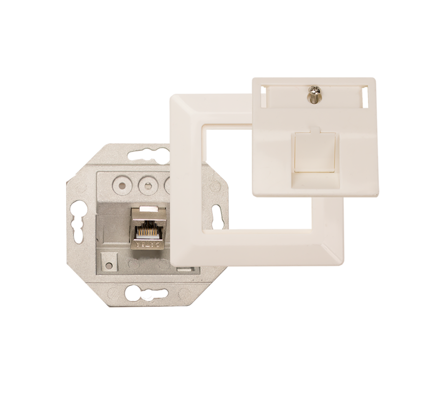 Hirschmann IDC 1000M data inbouw wandcontactdoos 1x RJ 45