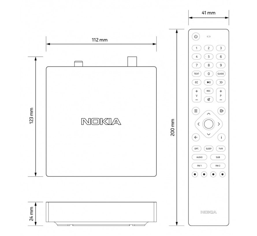 Nokia 6000 - DVB-T2 ontvanger H.265 HEVC