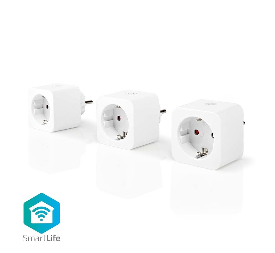 Wi-Fi Smart-Stekker | Schuko Type-F | 16 A | 3-Pack