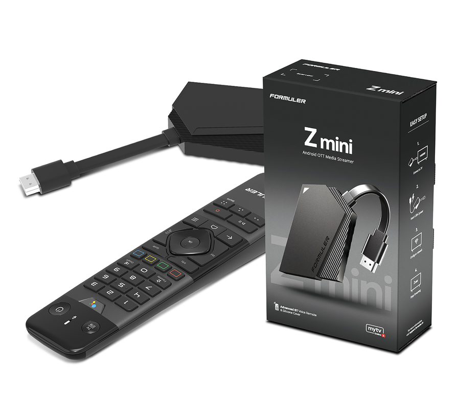 Formuler Z - Mini TV Dongle met MyTV Online3 en Bluetooth GTV-BT1 afstandsbediening