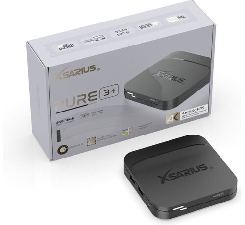 Xsarius Xsarius Pure 3+ UHD - plus versie - 4K Android 11 Media Player