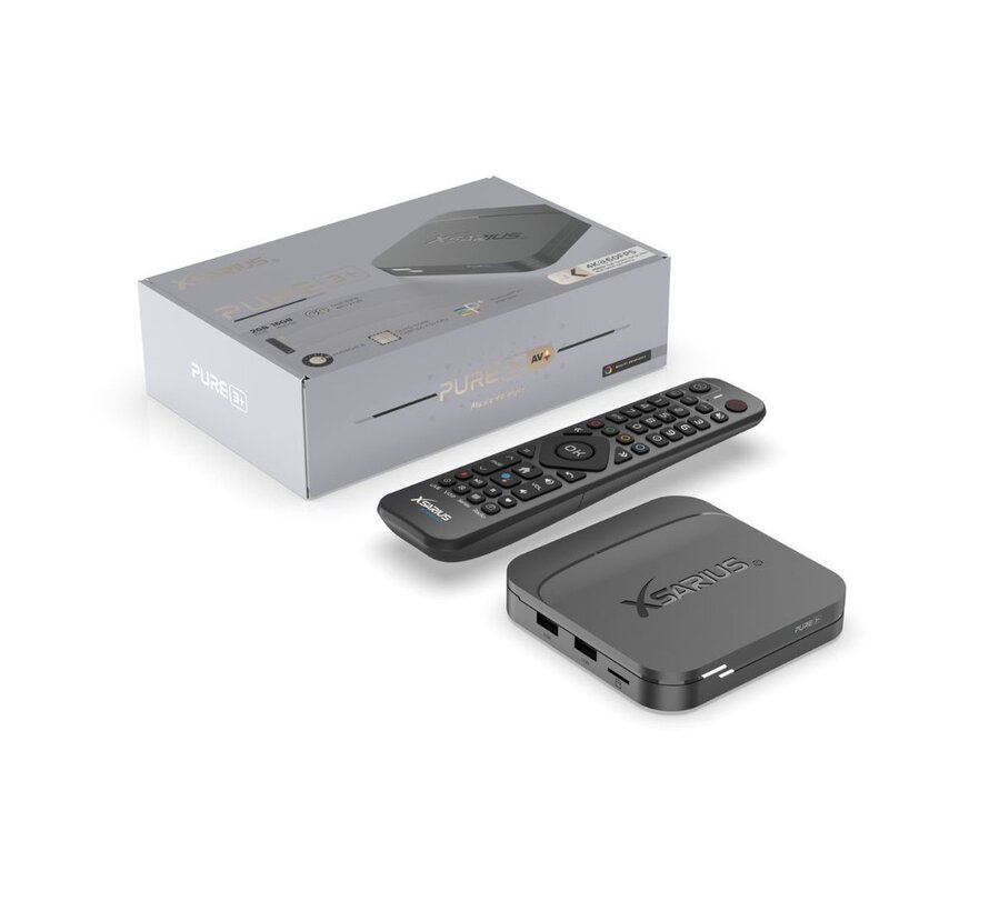 Xsarius Pure 3+ UHD - plus versie - 4K Android 11 Media Player