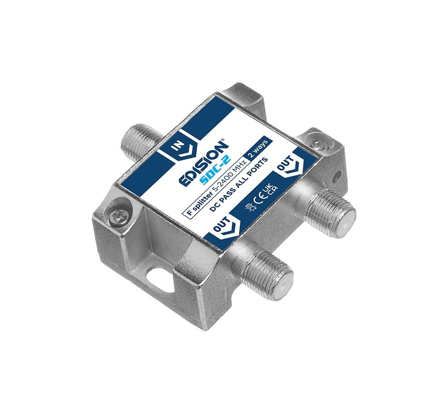 Edision signaal splitter 2-voudig 5-2400 Mhz