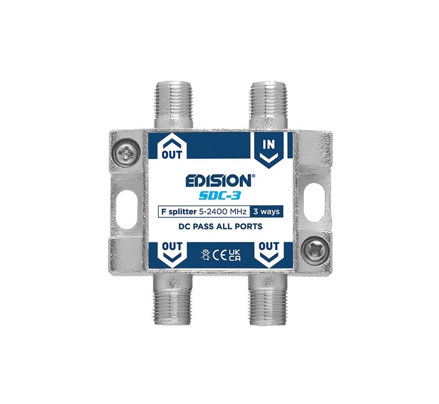 Edision signaal splitter 3-voudig 5-2400 Mhz