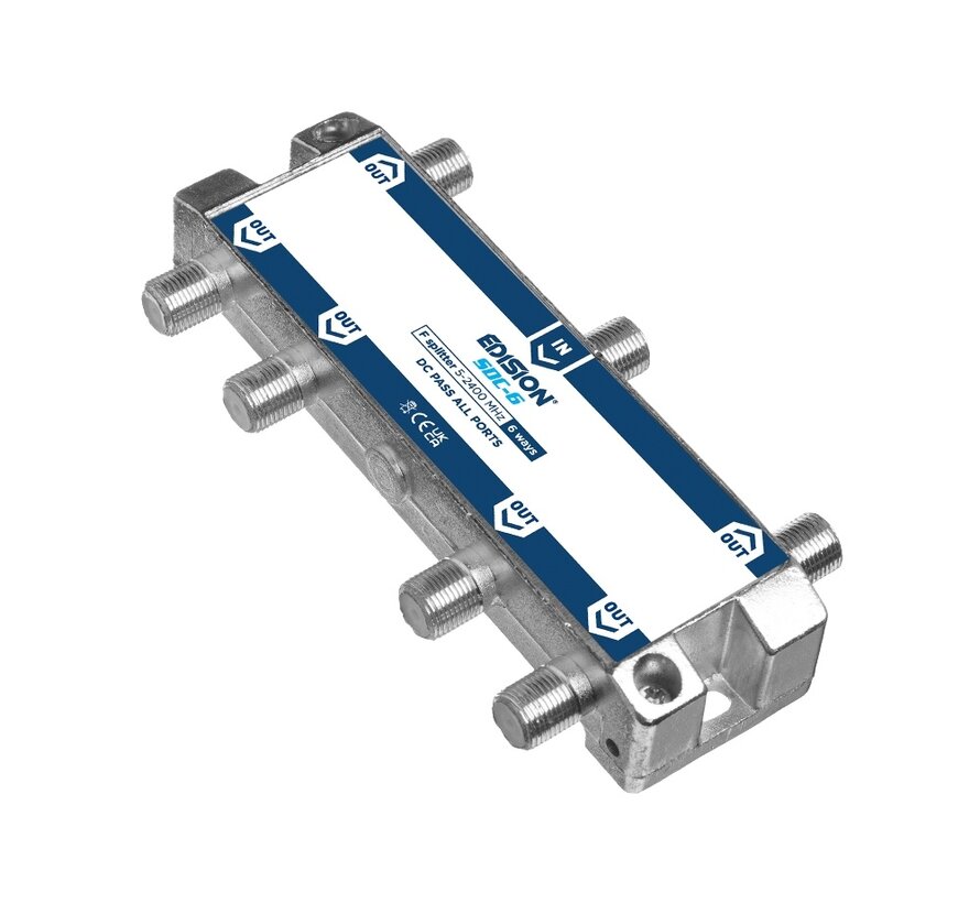 Edision signaal splitter 6-voudig 5-2400 Mhz