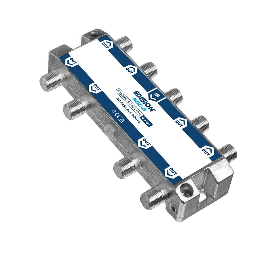 Edision signaal splitter 8-voudig 5-2400 Mhz