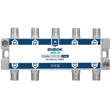 Edision Edision signaal splitter 8-voudig 5-2400 Mhz