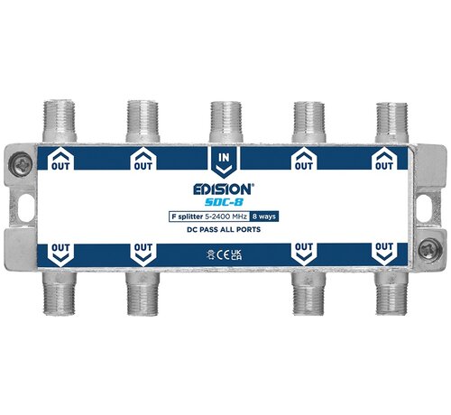 Edision Edision signaal splitter 8-voudig 5-2400 Mhz