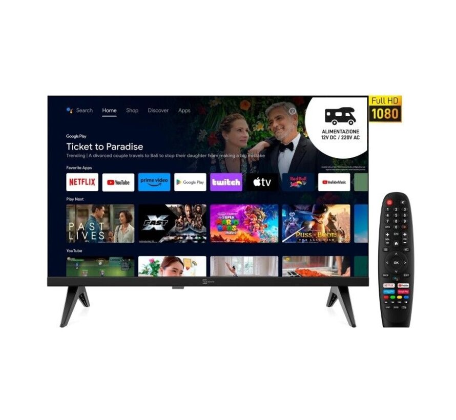 Telesystem 22" Smart AndroidTV 11- FullHD - TS22FHD SMG14  - 12V & 220V