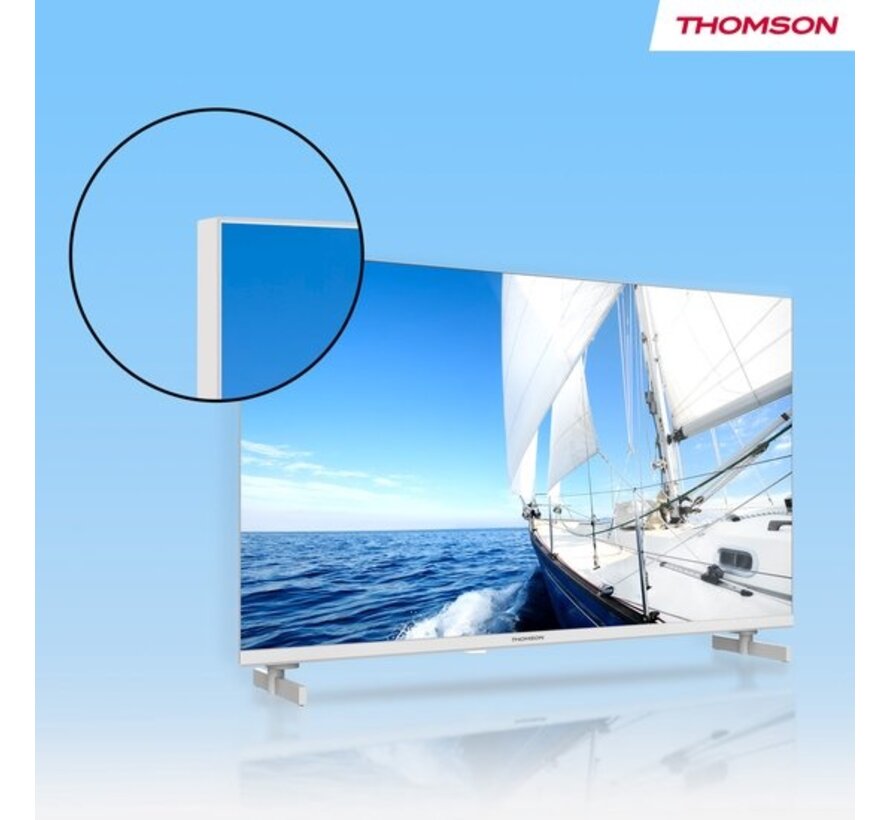 Thomson 24" Google TV - kleur wit - 12V & 220V - DVB-S2/C/T2