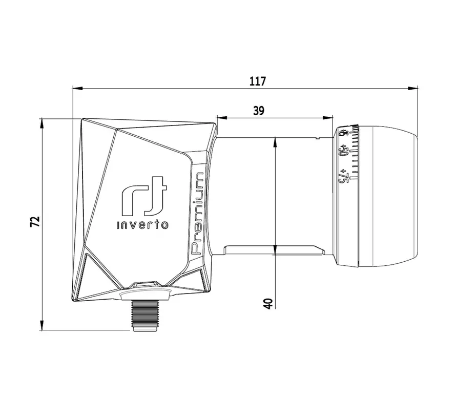 Inverto Single universal Premium PLL LNB IDLP-SNL413-PREMU-OPN