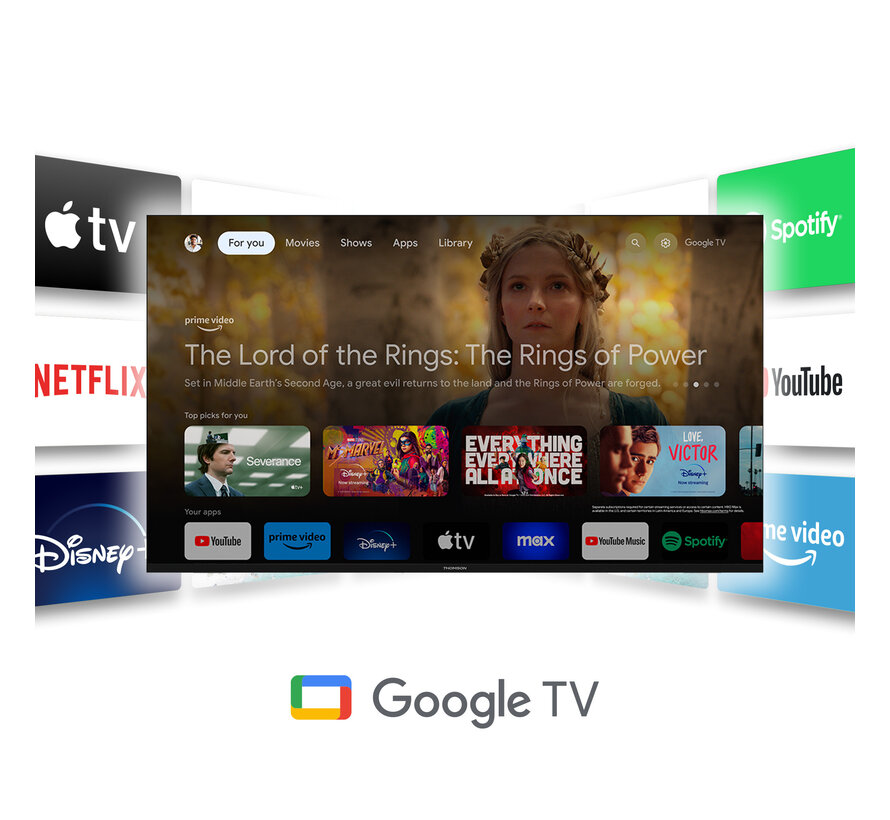 Thomson 32" Google TV - Full HD - 12V & 220V - DVB-S2/C/T2