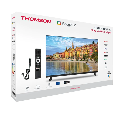 Thomson Thomson 32" Google TV - Full HD - 12V & 220V - DVB-S2/C/T2