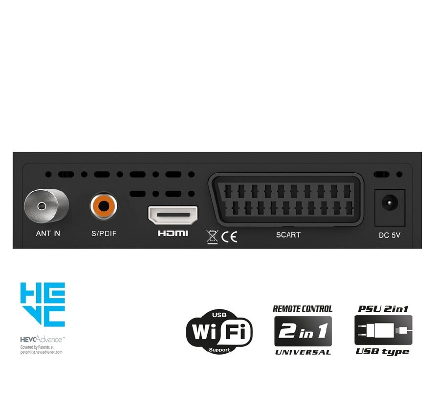 Edision Picco T265 PRO HD - DVB-T2C H.265 HEVC