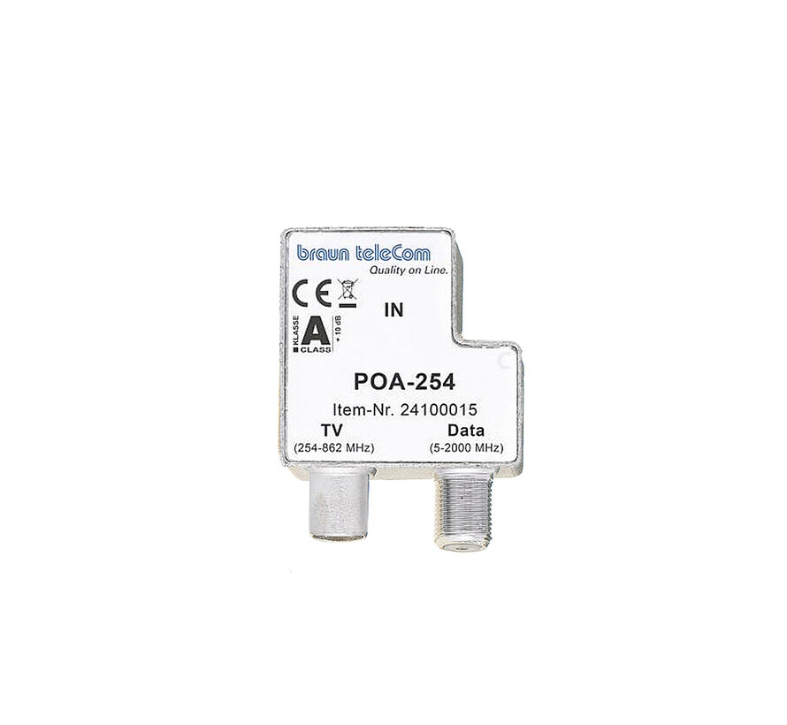 Braun Telecom POA 254  TV-DATA splitter (IEC/F)