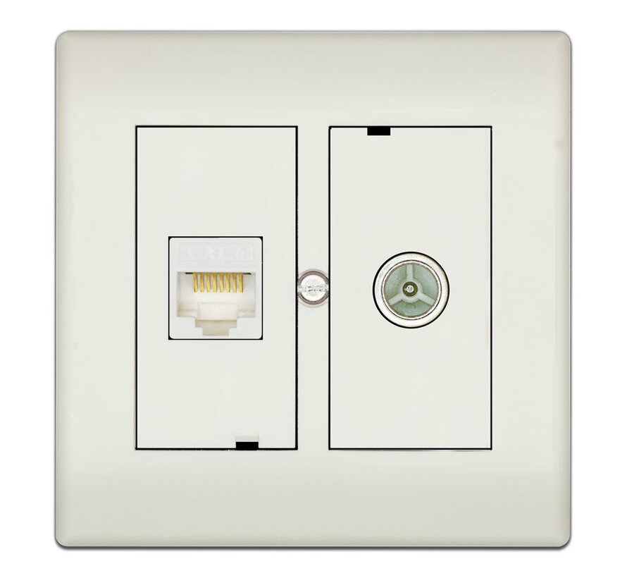 Technetix CL50-combi TV + RJ45 WCD einddoos