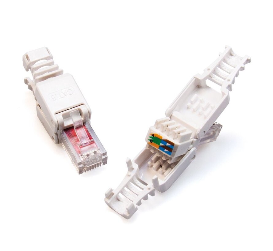 echnetix RJ45-DIY connectoren CAT6 per 2 stuks