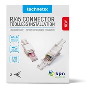 Technetix Technetix RJ45-DIY connectoren CAT6 per 2 stuks