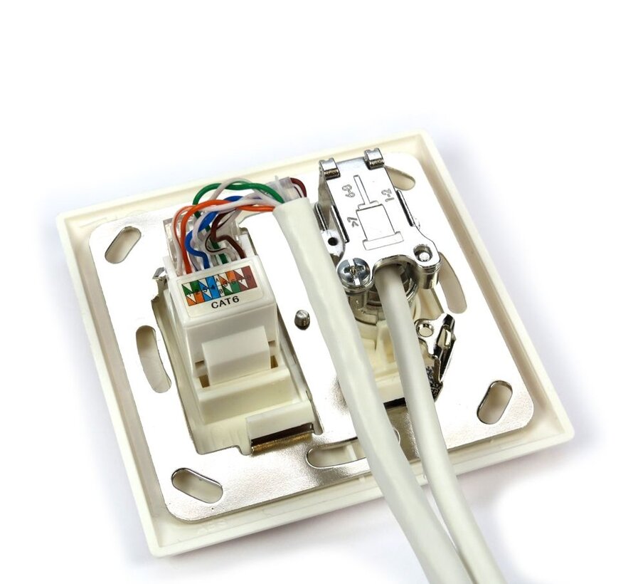 Technetix combikabel: CAT6/C18 - 20 meter CAT6 + Coax RG59T Eca
