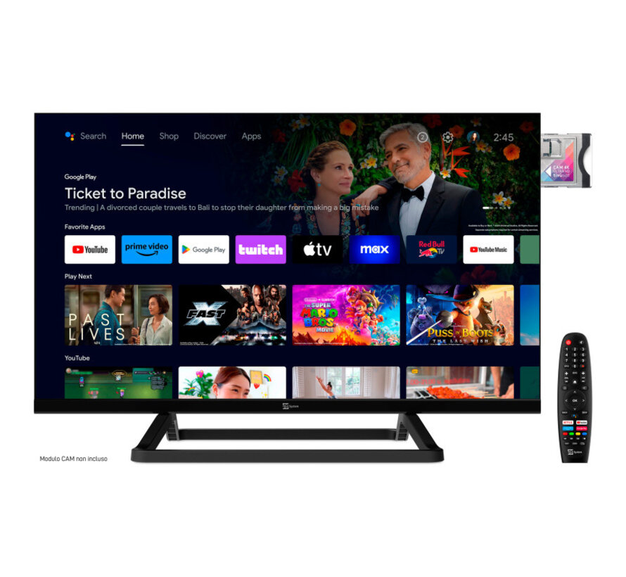 Telesystem 24" Smart AndroidTV 11- HD - TS24FL SMG14 - 12V & 220V