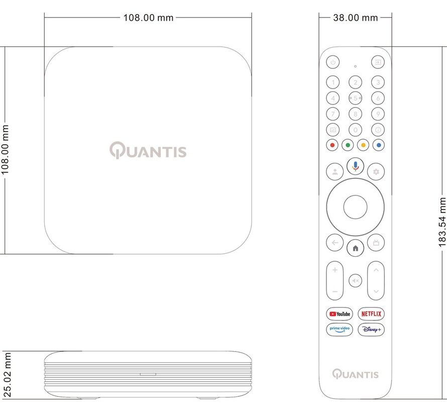 Quantis QE700 4K UHD streaming box
