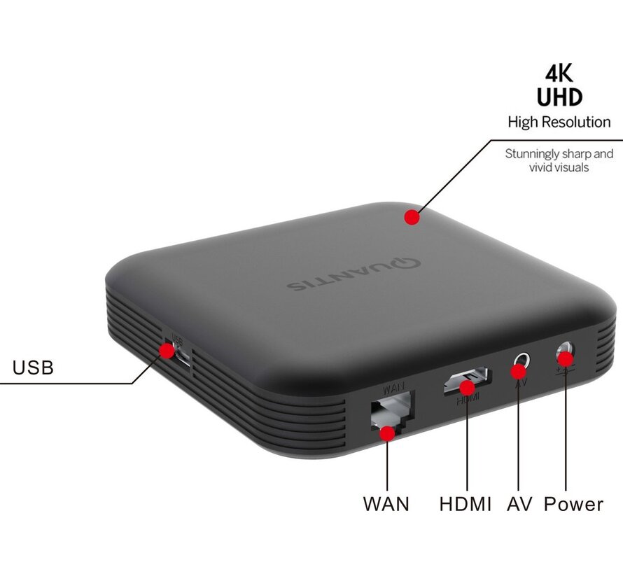 Quantis QE700 4K UHD streaming box