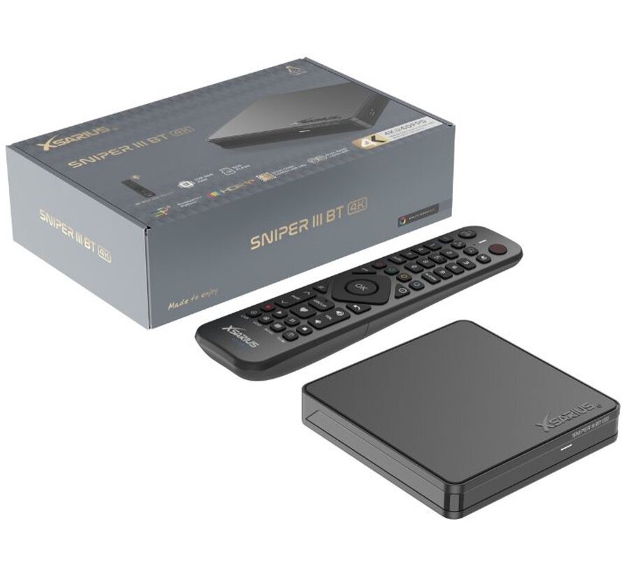 Xsarius Sniper 3 Bluetooth 4K UHD Linux OTT Mediastreamer