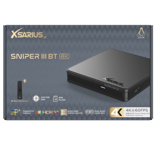 Xsarius Xsarius Sniper 3 Bluetooth 4K UHD Linux OTT Mediastreamer