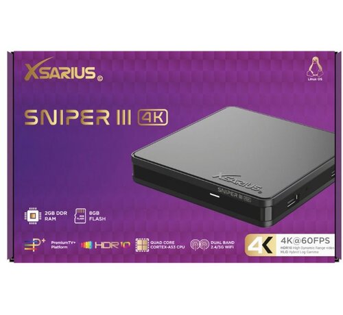 Xsarius Xsarius Sniper 3 UHD Linux OTT 4K Mediastreamer