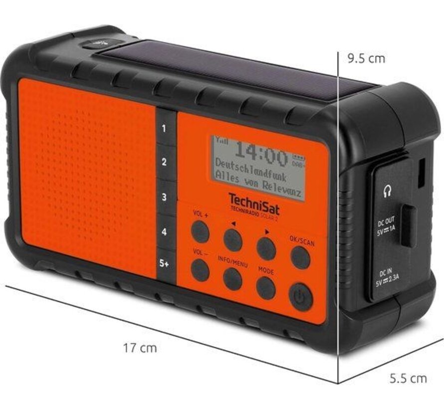 Technisat TechniRadio Solar 2 - DAB+ / FM noodradio