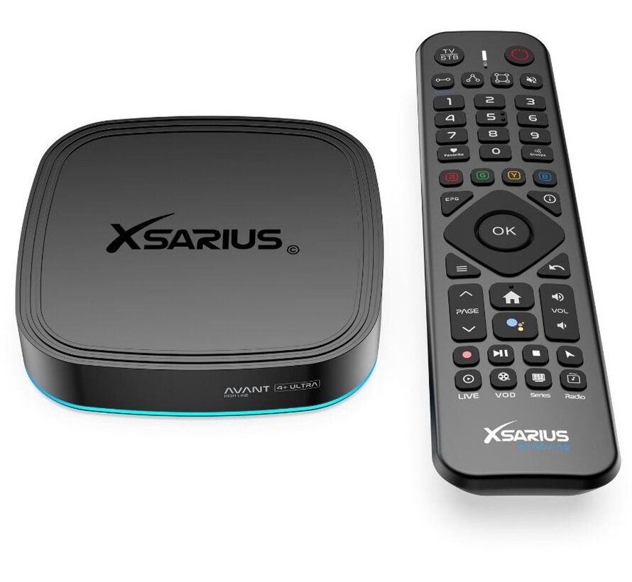 Xsarius Avant 4+ Ultra Black 4K OTT Android 14 Media Streamer