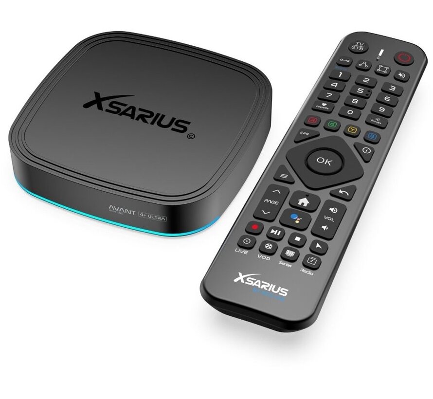 Xsarius Avant 4+ Ultra Black 4K OTT Android 14 Media Streamer