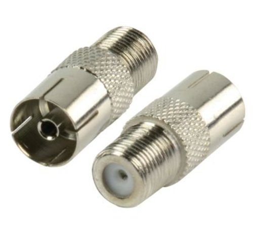 verloop F-connector female naar IEC female