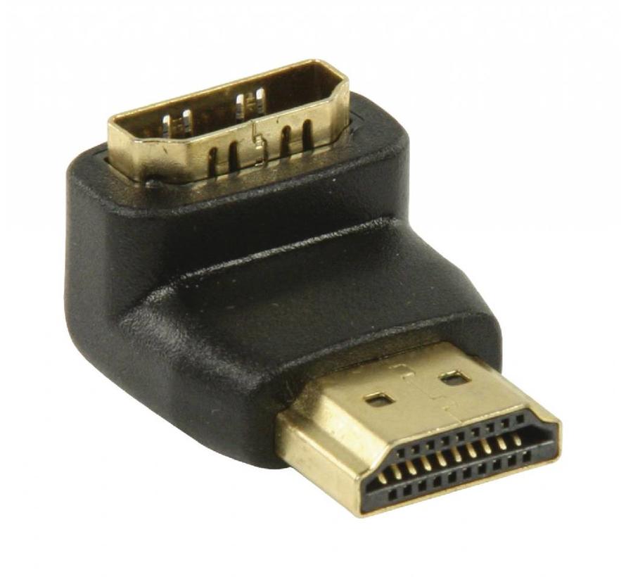 HDMI-adapter haaks 90° graden gehoekt