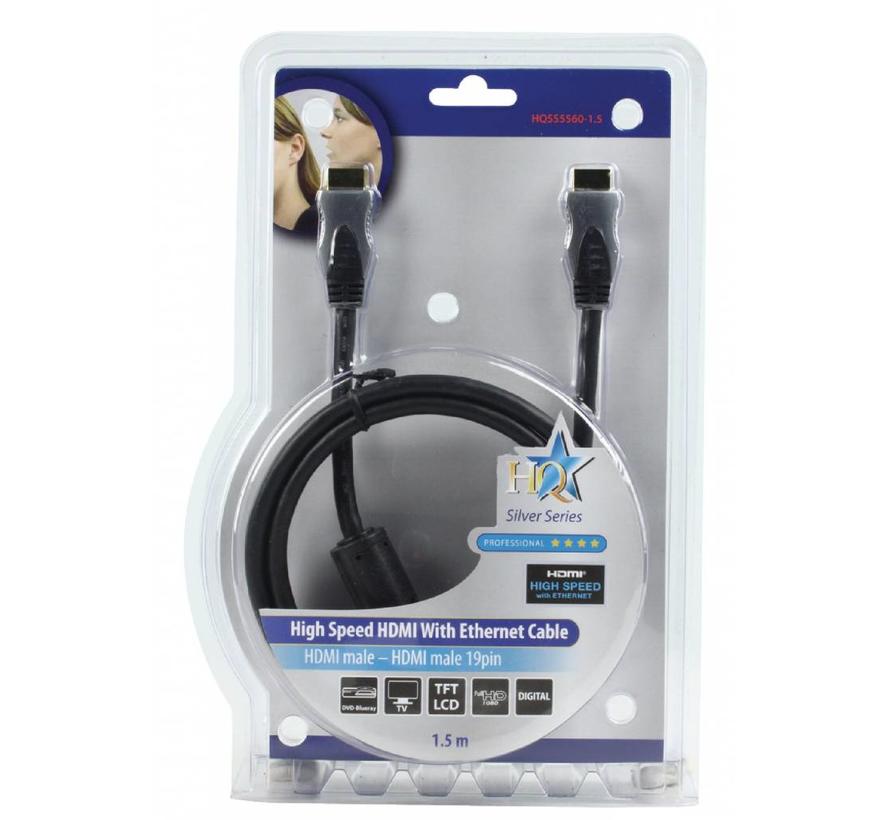 HDMI kabel Hoge kwaliteit High Speed met ethernet 1,5 m