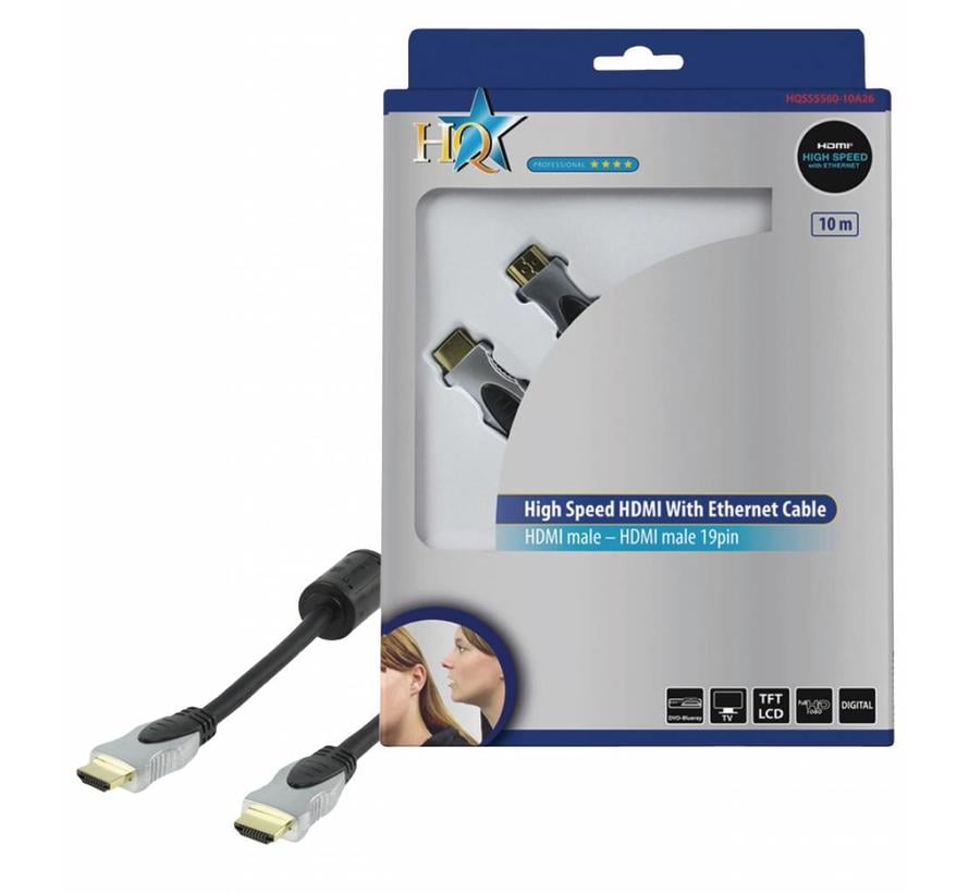 HDMI kabel Hoge kwaliteit High Speed met ethernet 10.0 m