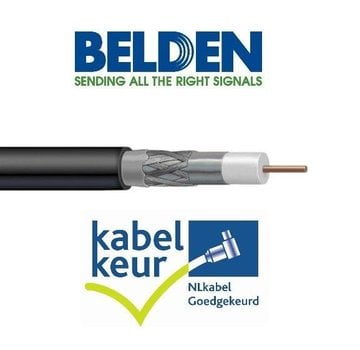 Belden Belden H125D00 coax DuoBond+ zwart