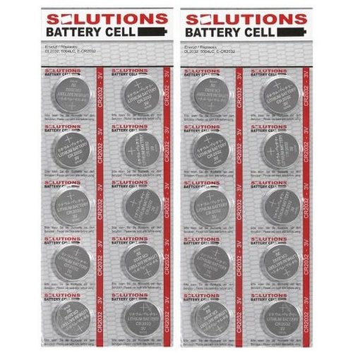 Solutions SOLUTIONS Knopfzellen Lithium-Batterien CR2032, 3V 20 Stück Solutions SOLUTIONS Knopfzellen Lithium-Batterien CR2032, 3V 20 Stück