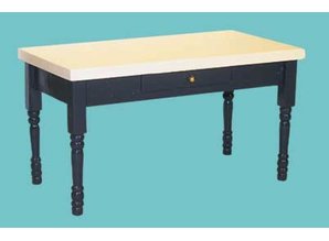 Euromini's Keukentafel, wit/blauw