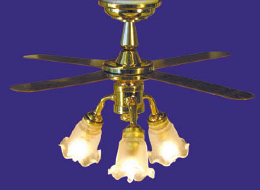 Ook mentaal spiritueel Euromini's Ventilatorlamp, 3-pits tulp - Euromini's