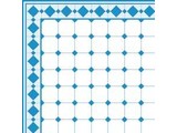 Euromini's Old Tiles, Light blue & White