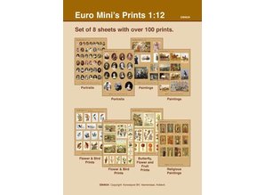 Euromini's Set van 8 knipvellen