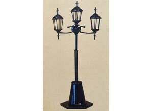 Euromini's EM3392 Lantaarn, zwart metaal