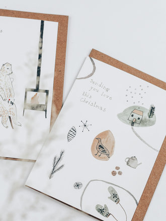 ZWEI WEIHNACHTSKARTEN