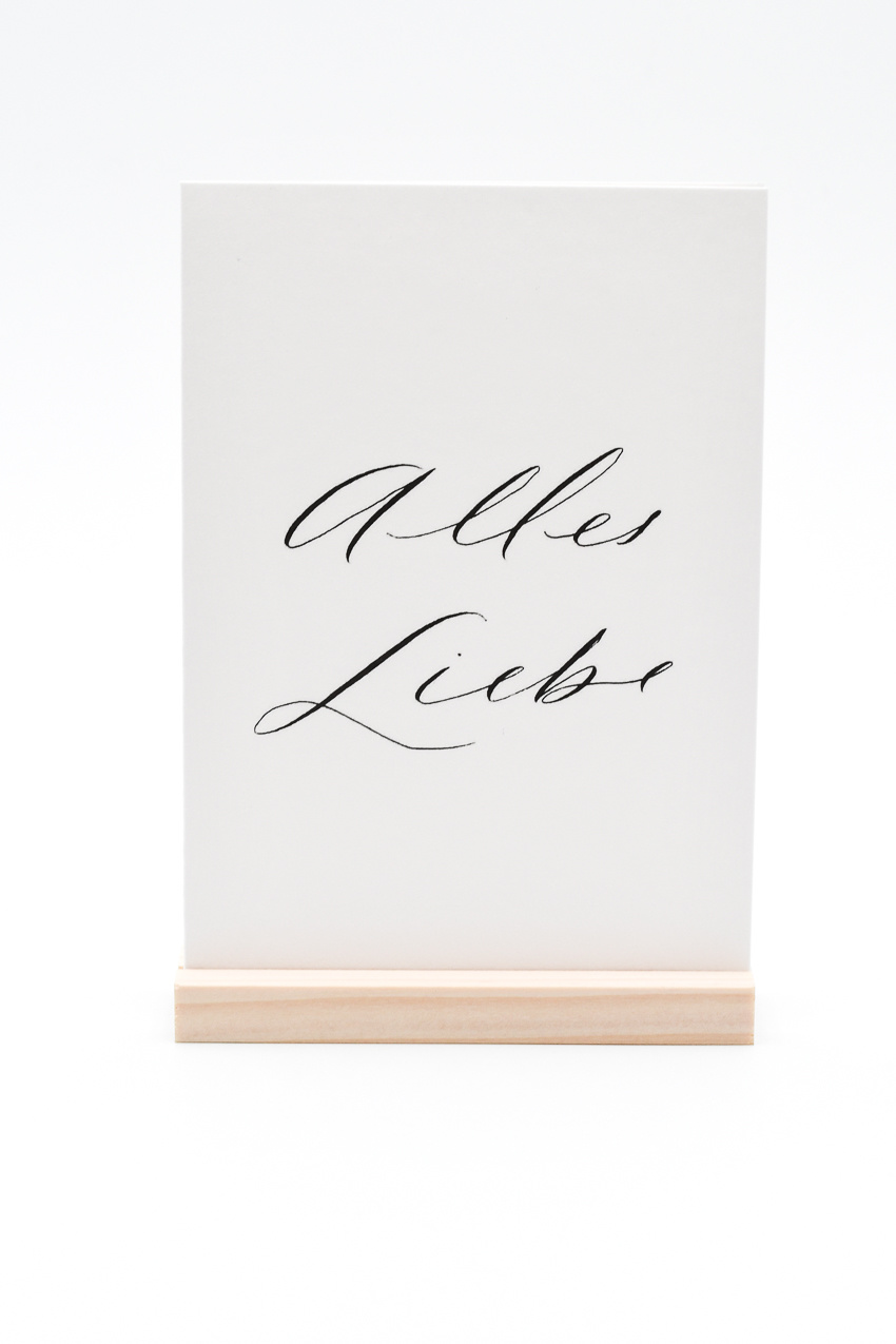 Klappkarte aus edlem Baumwollpapier