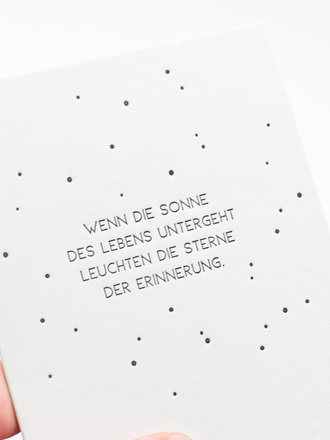 TRAUERKARTE von Gmund